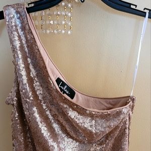 Gorgeous Gold sequins evening gown